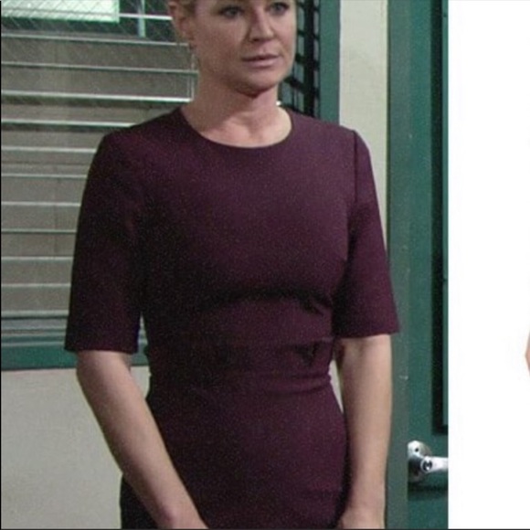 Ted Baker Burgundy Long Sleeve Dress - Picture 10 of 11